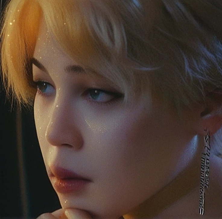 magazine cover:
Jimin blond model golden aestethic elegant