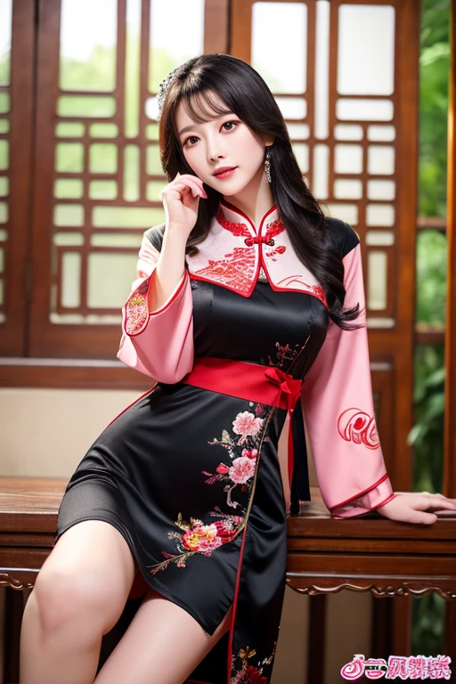 Erotic、Adult content works、Chinese girl、Queen、Big 、Thighs are beautiful、Chinese clothing、China dress、Deep slit、Small waist、Long Hair、Black Hair、Beautiful skin、Beautiful eyes、high resolution