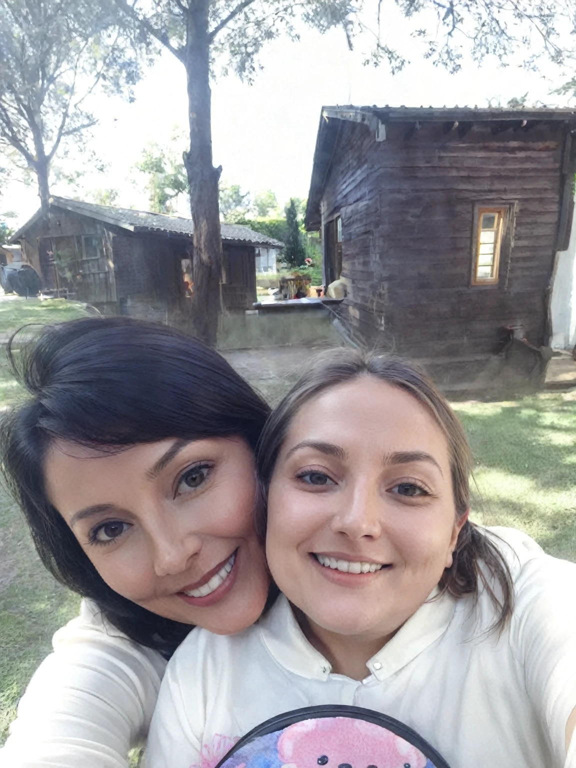 Mom and her daughter in a selfie