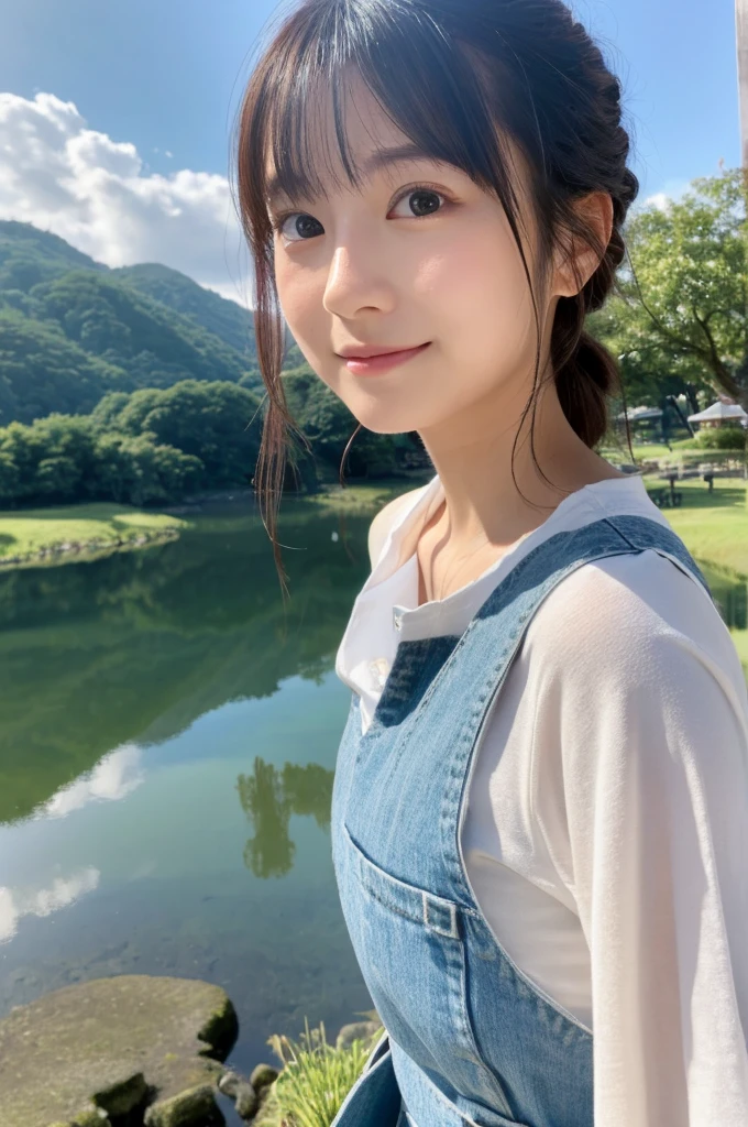 ((Highest quality)), ((masterpiece)), (detailed),Perfect Face,Japanese,landscape,Beauty,cute,Upper Body