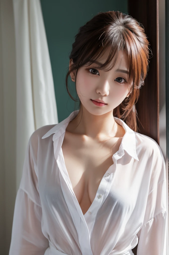 ((Highest quality))、Beauty、shirt、Fully Open