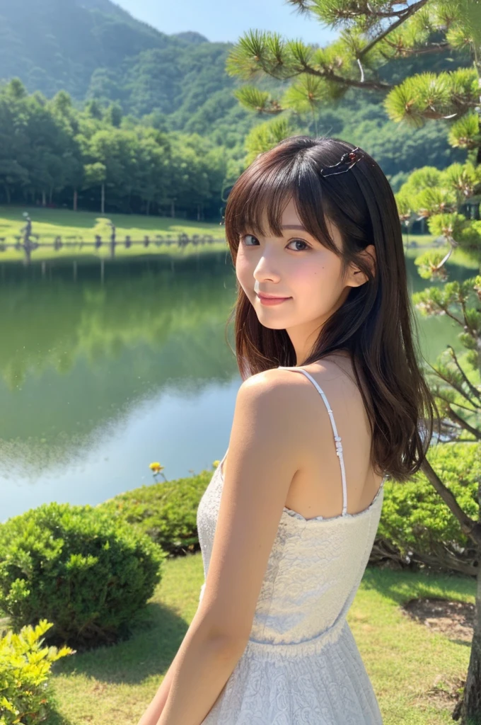 ((Highest quality)), ((masterpiece)), (detailed),Perfect Face,Japanese,landscape,Beauty,cute,Upper Body