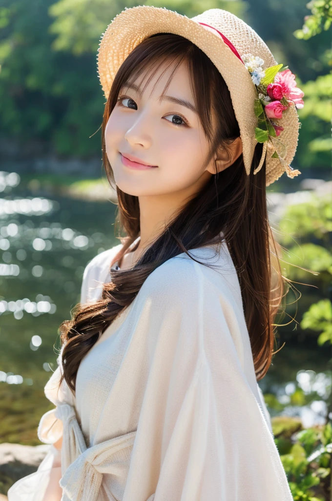 ((Highest quality)), ((masterpiece)), (detailed),Perfect Face,Japanese,landscape,Beauty,cute,Upper Body