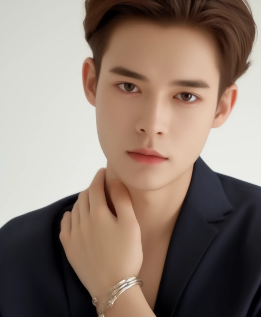 (1man:1.5),(male:1.5),(close up),short hair,suit,