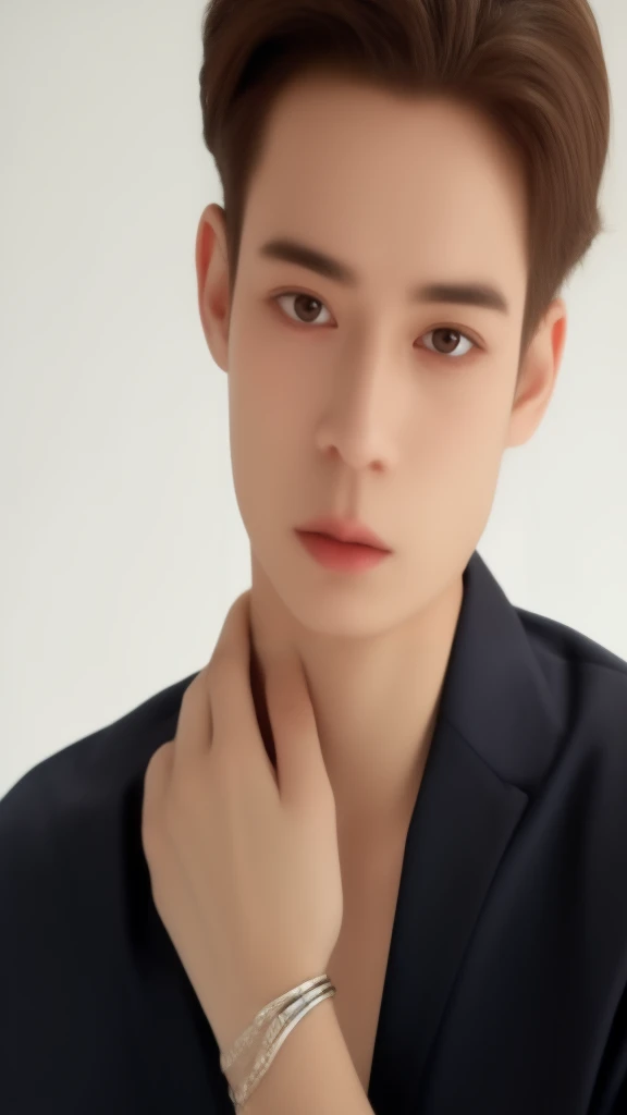 (1man:1.5),(male:1.5),(close up),short hair,suit,