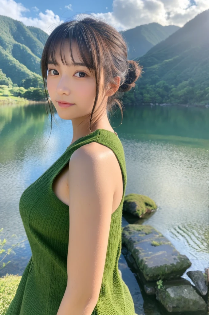 ((Highest quality)), ((masterpiece)), (detailed),Perfect Face,Japanese,landscape,Beauty,cute,Upper Body