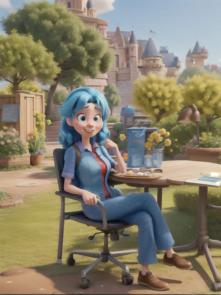 A disney pixar style woman, high qualiy, best qualityer