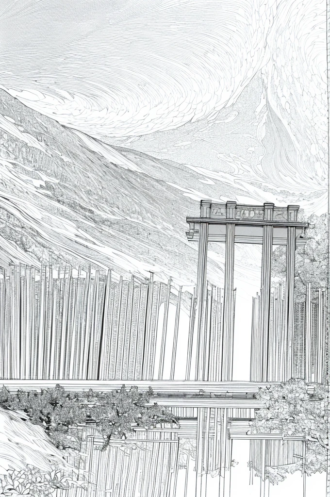 Masterpiece artwork, best qualityer, Monochrome, university,sky