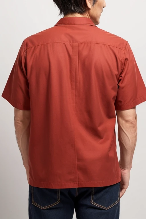 Top quality masterpiece、Back view of a 54-year-old Japanese man