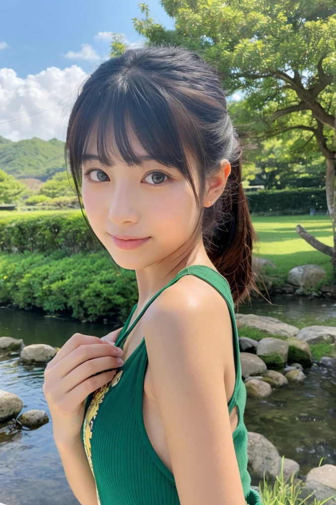 ((Highest quality)), ((masterpiece)), (detailed),Perfect Face,Japanese,landscape,Beauty,cute,Upper Body