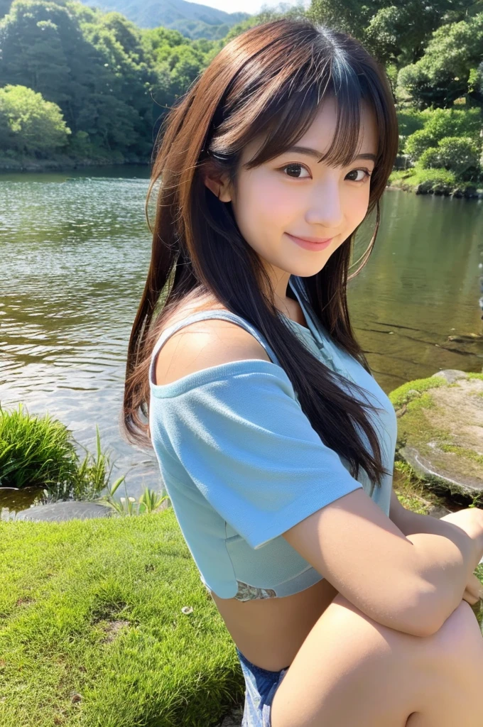 ((Highest quality)), ((masterpiece)), (detailed),Perfect Face,Japanese,landscape,Beauty,cute,Upper Body