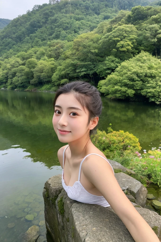 ((Highest quality)), ((masterpiece)), (detailed),Perfect Face,Japanese,landscape,Beauty,cute,Upper Body