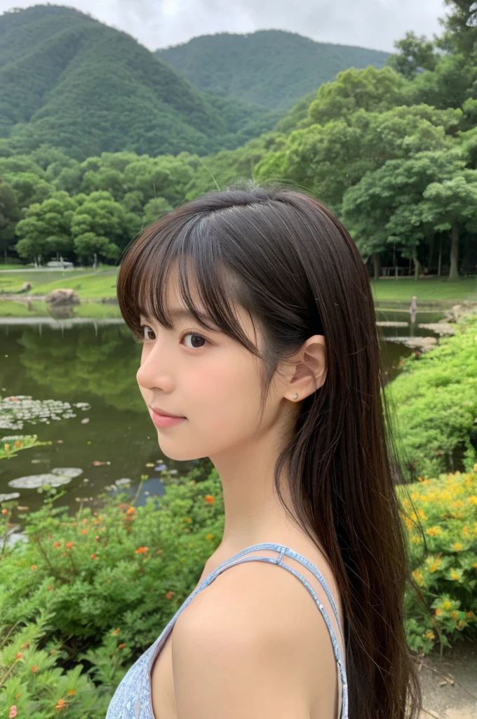 ((Highest quality)), ((masterpiece)), (detailed),Perfect Face,Japanese,landscape,Beauty,cute,Upper Body