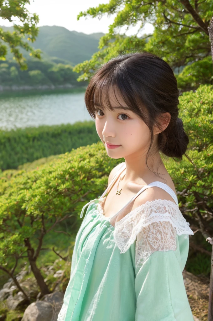 ((Highest quality)), ((masterpiece)), (detailed),Perfect Face,Japanese,landscape,Beauty,cute,Upper Body