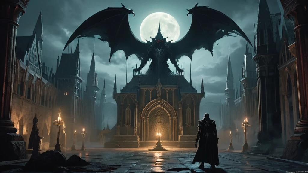 , King Varnoth, the ancient vampire lord, broods over his kingdom of shadows. His fortress, once a bastion of mortal power, now echoes with the whispers of forgotten spells and the restless murmurs of his undead court. As night falls across the land, Varnoth contemplates his next move in the eternal game of thrones among rival dark houses, his eyes gleaming with centuries of cunning and hunger. Tonight, a daring group of adventurers seeks to breach his domain, driven by tales of lost treasure and the promise of defeating the immortal king. Little do they know, the tower holds secrets darker than they can imagine, and Varnoth watches their approach with a hunger that transcends mere bloodlust