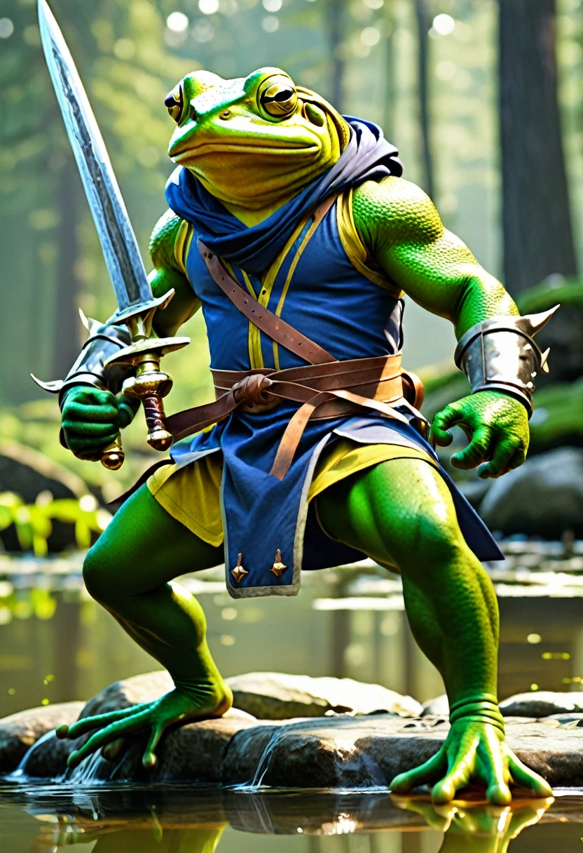 A human frog fighter