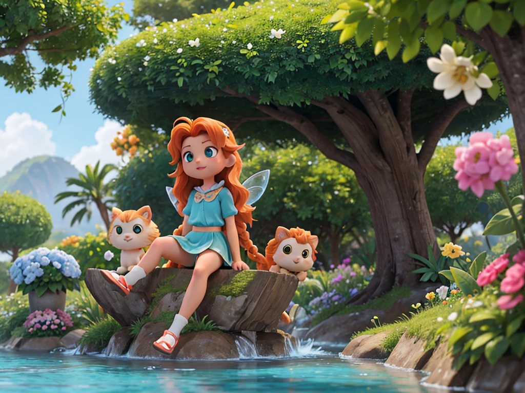 Character 1:

name: Leo, the Adventurous Lion Description: Leo is a curious and energetic young lion. He loves exploring new places and making friends. It's brave, but also has a caring and protective side.
Physical characteristics:
kor: adolescent (equivalent to 16 human years)
Height: cerca de 1,2 meters in sitting position.
physical build: Strong and athletic, with defined muscles.
eyecolor: Bright green fur: Golden with a full and voluminous mane.
Environment 1:

location: Enchanted Forest Scenario details: Giant trees with sparkling leaves, a crystal clear river running in the background, vibrantly colored exotic flowers, magical little animals like glowing butterflies and cuddly squirrels. The sky is deep blue with few fluffy white clouds.
Character 2:

name: air, the Fairy of the Gardens Description: air é uma fada graciosa e gentil, who takes care of the gardens and flowers. She has a big heart and always helps animals and plants.
Physical characteristics:
kor: young adult (equivalent to 20 human years)
Height: Close to 0,5 metros
physical build: Delicate and slender, with transparent and shiny wings.
eyecolor: Light blue hair: Long and blonde, wavy, with small flowers intertwined.
Environment 2:

location: Flower Garden Scenery details: A field full of colorful flowers, bubbling fountains, white painted wooden benches, Loaded fruit trees, and birds singing. The sun is setting, Painting the sky orange and pink.
Character 3:

name: Max, the Curious Robot Description: Max is an inventive and curious robot, Always exploring new technologies and helping your friends with smart inventions. It is made of shiny and metallic parts, with a heart of gold.
Physical characteristics:
kor: nya (equivalent to 10 human years)
Height: cerca de 1 metro
physical build: Compact and robust, with articulated arms and legs.
eyeballs: grandes e expressivos, blue in color.
cos: Metallic with flashing lights.