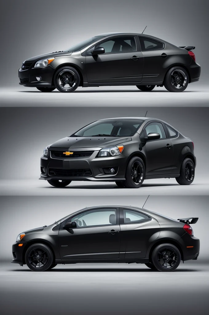 Draw a 2012 Chevrolet Cobalt with the Immortan Joe emblem on the front bumper measuring 30 centimeters high by 25 centimeters wide