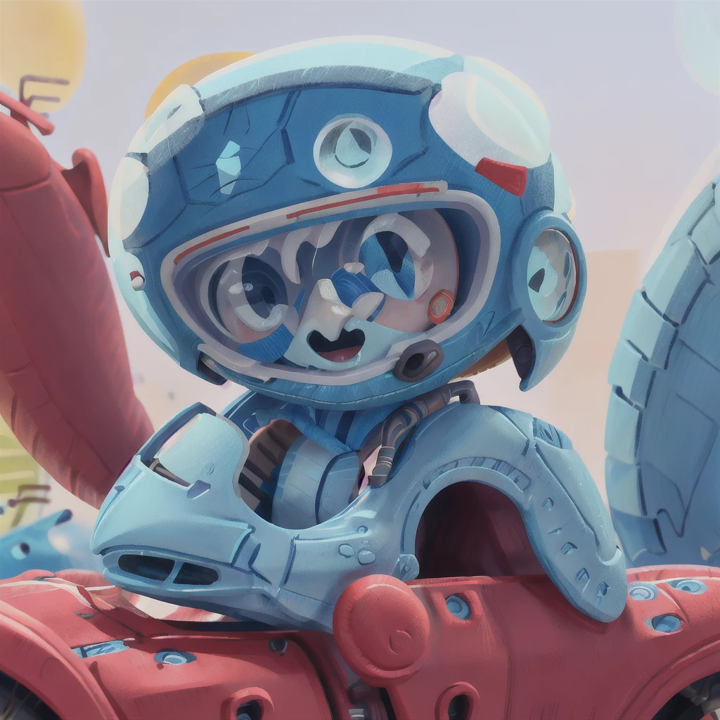 A boy, blue motorcycle, white helmet, road, black clothes, (masterpiece: 1.2) (realistic: 1.2) (bokeh) (best quality) (detailed skin: 1.3) (intricate details) (8K) (detail eyes) (sharp focus),