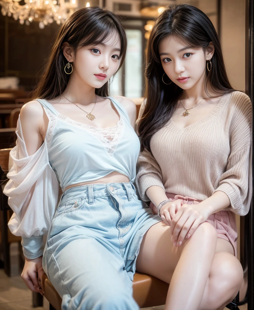 Practicalphotography,22 years old,portrait,whole body,Korean,(Mature:1.3),2. girl,美丽的girl,arrogant,Sitting on the big chair in the classroom,(necklace、earrings、bracelet:1.1),(Normal structure of hands and feet,Environmental details:1.3),(The original image、CG Unity、photography、Ultra-Practical details、Be focused、Delicate skin、4K、high resolution、masterpiece、best quality、Practical、Full of energy:1.2),(8K、4K、Ultra-high quality、high resolution、Main、Work、dramatic),Detailed background
