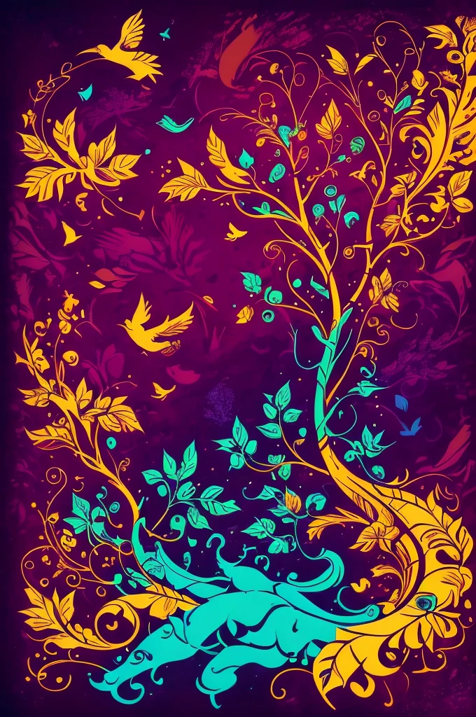 circular tree,four seasons,spring,summer,autumn,winter,leaves,roots,branches,trunk,ornate border,decorative,digital illustration,artwork,movement,time,swirling background,dark background,vibrant colors,natural,life cycle,growth,change,nature,life,peace,harmony,spirituality,symbolism,digital art,illustration,painting,graphic design,art,design,digital media,online art,visual art,fine art,fantasy, no background