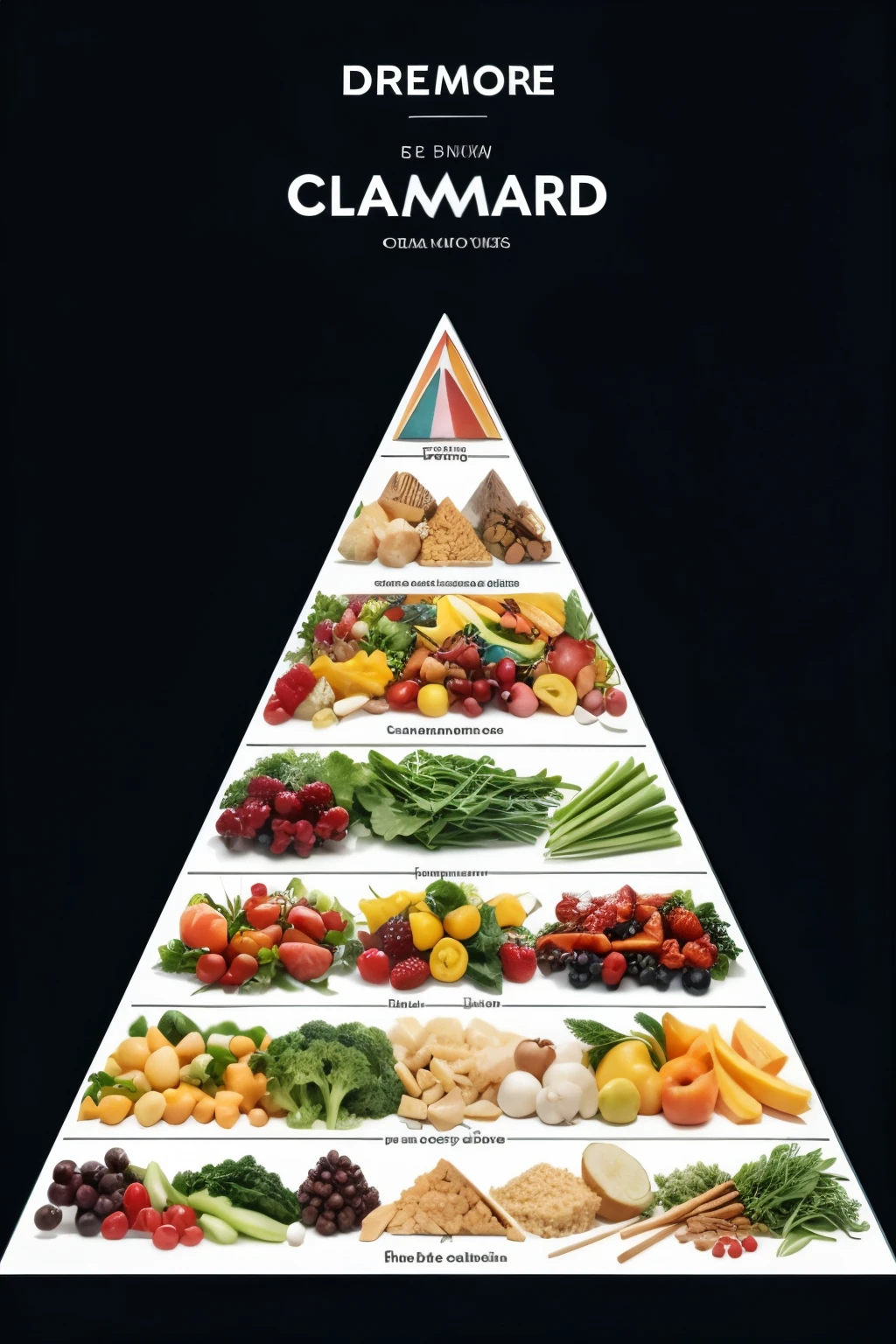 draw a food pyramid to classify