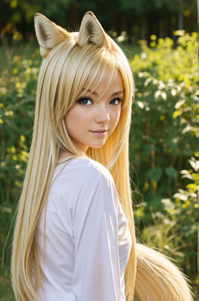 Blonde Fox anime girl