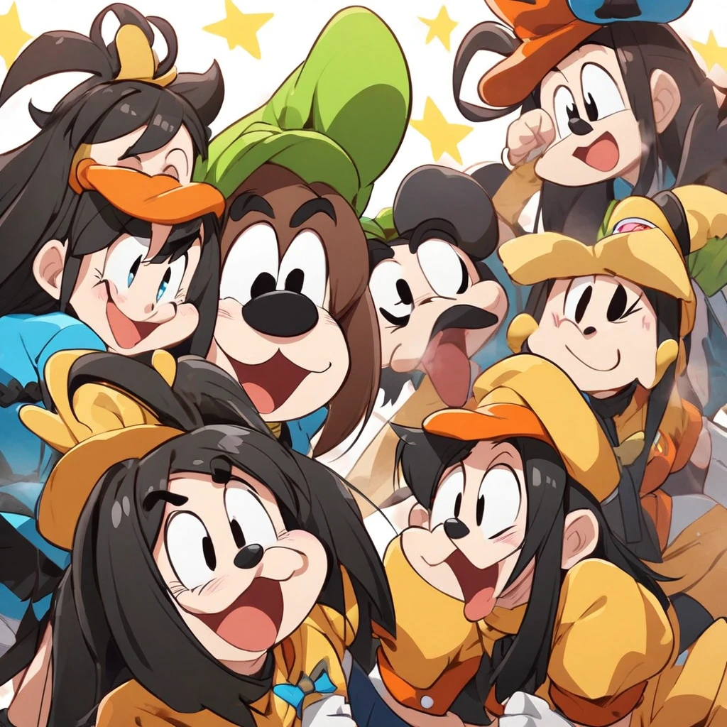 Goofy troop girls
