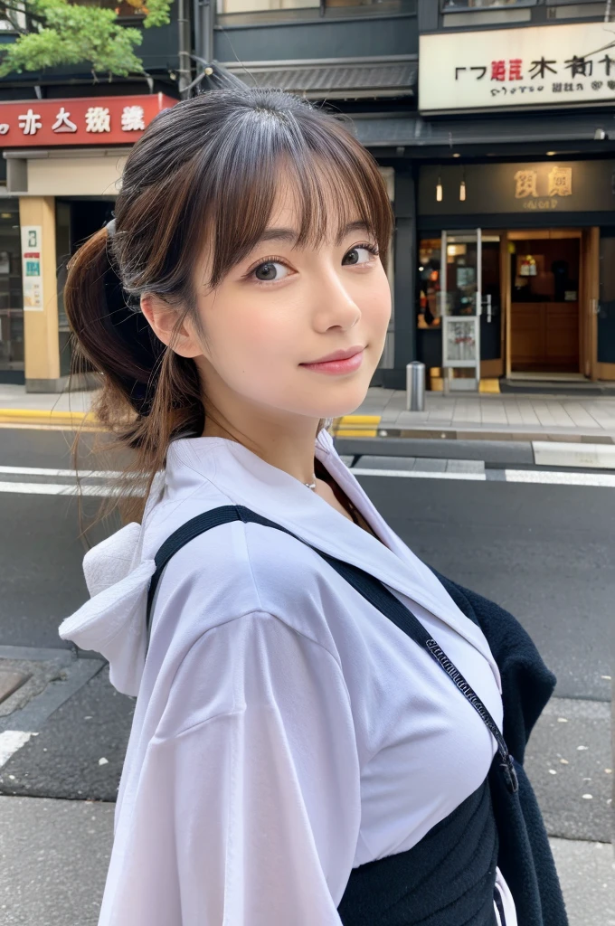 ((Highest quality)), ((masterpiece)), (detailed), Japanese,Street Corner,Beauty,OL,Tokyo