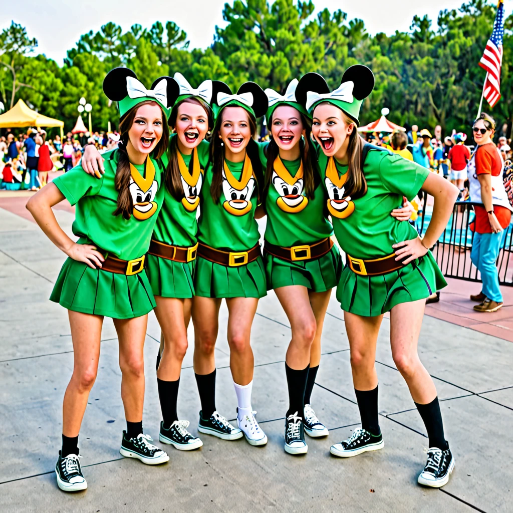 Goofy troop girls