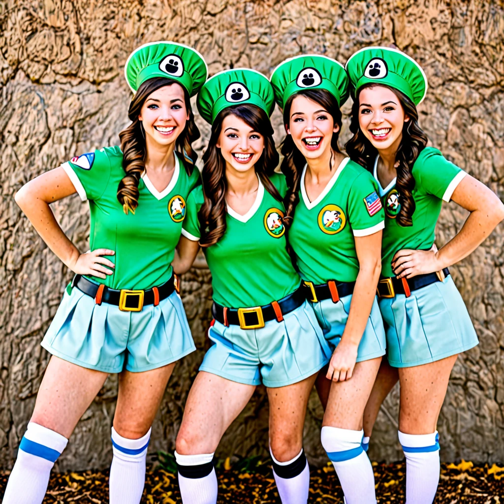 Goofy troop girls