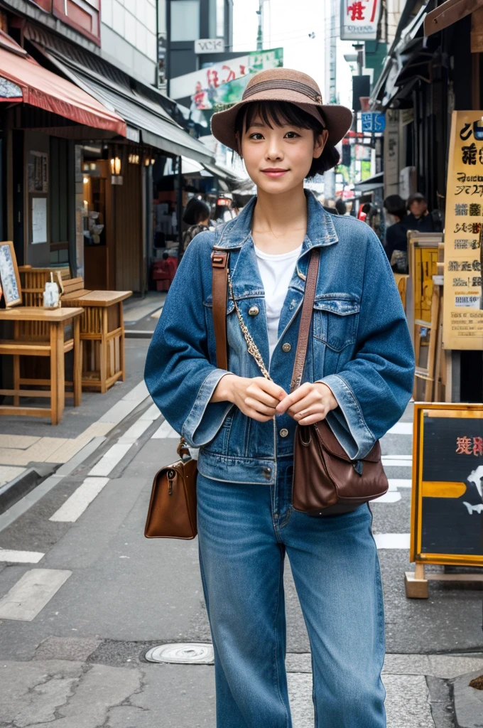 ((Highest quality)), ((masterpiece)), (detailed), Japanese,Street Corner,Beauty,OL,Tokyo