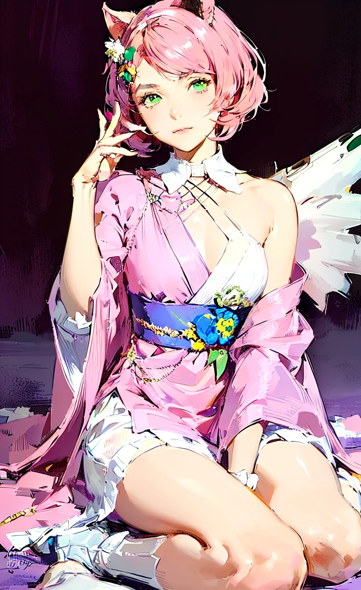 mulher de anime dormindo de cueca, Alisa Bosconovitch, best qualityer, contemporary, flat style, minimalism, Illustrates??the green-eyed plane, pink hair, shorth hair, multicolored wildly hair, black jersey, mechanical wings, Close-U head portrait, pointed chest, neckleace, super neckleace, medium breasts, tekken,pink hair pastel, 1 girl, in kimono, hand painted,Colorless line drawing, pastel yandere colorful, tekken, Garota super fofa de pink hair com maquiagem gótica ao lado, with maid outfit,slender figure,chunky,He sat on the floor,Dressed in pink and white maid outfits,Very Shorthair,with cat ears,quadratic element,, pink kawaii in 1910 era clothing, Alisa Bosconovich's pink lips, no style da soft core palette aurorapunk, an anime illustration of your face, animated gifs, hand drawn animation, charming sketches, smooth and shiny, hazy romanticism, Superflat style, white background - ar 1:1 - niji 5 - expressive style --s 50 , pink kawaii in the 1920s clothing eraPink eagles, wearing a bright white shirt, no style da soft core palette aurorapunk, an anime illustration of your face, animated gifs, hand drawn animation, charming sketches, smooth and shiny, hazy romanticism, Superflat style, white background - ar 1:1 - niji 5 - expressive style --s 50, absurdrez, highres, ultra detailed, (1 girl:1.3), break , Design an image featuring beautiful calligraphy