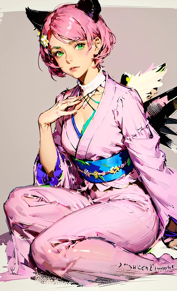 mulher de anime dormindo de cueca, Alisa Bosconovitch, best qualityer, contemporary, flat style, minimalism, Illustrates??the green-eyed plane, pink hair, shorth hair, multicolored wildly hair, black jersey, mechanical wings, Close-U head portrait, pointed chest, neckleace, super neckleace, medium breasts, tekken,pink hair pastel, 1 girl, in kimono, hand painted,Colorless line drawing, pastel yandere colorful, tekken, Garota super fofa de pink hair com maquiagem gótica ao lado, with maid outfit,slender figure,chunky,He sat on the floor,Dressed in pink and white maid outfits,Very Shorthair,with cat ears,quadratic element,, pink kawaii in 1910 era clothing, Alisa Bosconovich's pink lips, no style da soft core palette aurorapunk, an anime illustration of your face, animated gifs, hand drawn animation, charming sketches, smooth and shiny, hazy romanticism, Superflat style, white background - ar 1:1 - niji 5 - expressive style --s 50 , pink kawaii in the 1920s clothing eraPink eagles, wearing a bright white shirt, no style da soft core palette aurorapunk, an anime illustration of your face, animated gifs, hand drawn animation, charming sketches, smooth and shiny, hazy romanticism, Superflat style, white background - ar 1:1 - niji 5 - expressive style --s 50, absurdrez, highres, ultra detailed, (1 girl:1.3), break , Design an image featuring beautiful calligraphy