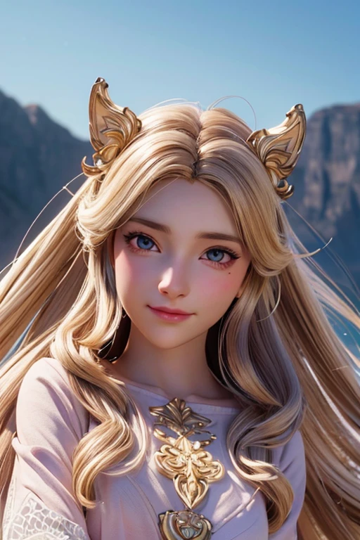 cute white girl in pink landscape, highly detailed, artistic, smiling, 1 fox, beautiful detailed eyes, beautiful detailed nose and mouth, extremely detailed face, soft pastel colors, golden hour lighting, cinematic, dramatic lighting, intricate background details, serene, peaceful, whimsical, elegant, masterpiece, (best quality, 4k, 8k, highres, masterpiece:1.2), ultra-detailed, (realistic, photorealistic, photo-realistic:1.37)