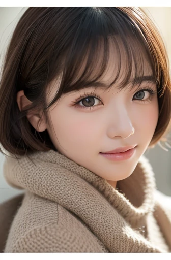 masterpiece:1.3), (8K, Realistic, RAW Photos, Best image quality: 1.4), Japanese women、Baby Face、(Random Hairstyles:1.2)、Highly detailed face、Attention to detail、double eyelid、Beautiful woman:1.4、Light brown hair、Highest quality、masterpiece、Ultra-high resolution、(Realistic:1.4)、Smile with professional lighting and attention to detail、Loose、thin、short hair、Deadly position、Full body image、 town、