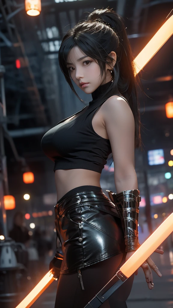 Tifa from Final Fantasy。