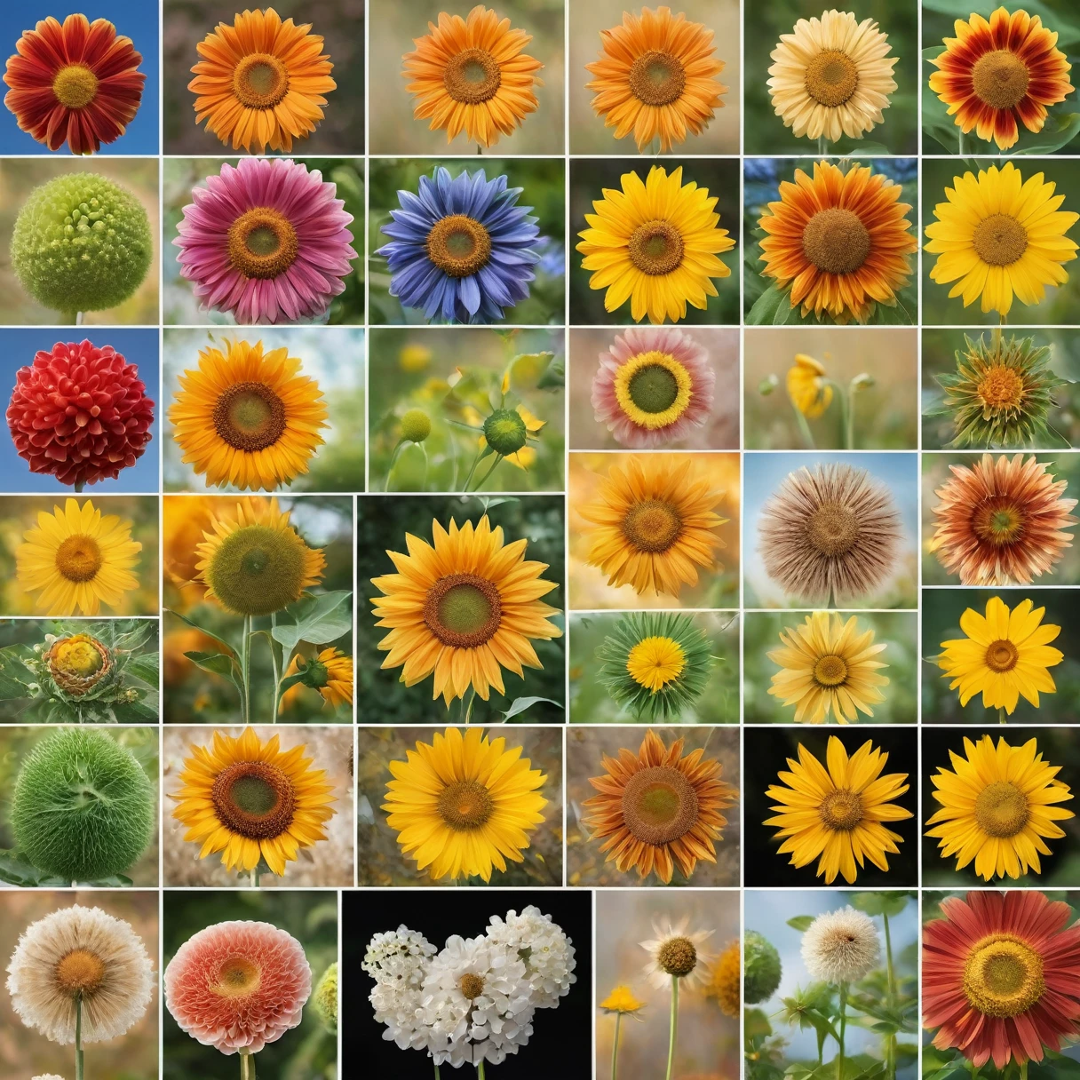For each row, generate an image that represents a fusion of the objects from both cells in that row. After each image mentions the image number representing the row and mentions what objects you are fusing. Generate one image at a time. After each image is created, ask me if I would like to proceed with generating the next image. Make sure images are hyperealistic photos