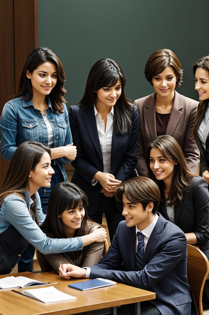 Group of friends at a trial