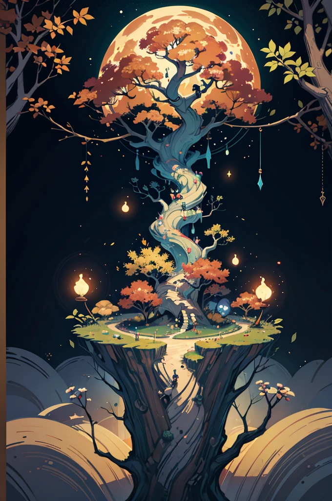 circular tree,four seasons,spring,summer,autumn,winter,leaves,roots,branches,trunk,ornate border,decorative,digital illustration,artwork,movement,time,swirling background,dark background,vibrant colors,natural,life cycle,growth,change,nature,life,peace,harmony,spirituality,symbolism,digital art,illustration,painting,graphic design,art,design,digital media,online art,visual art,fine art,fantasy