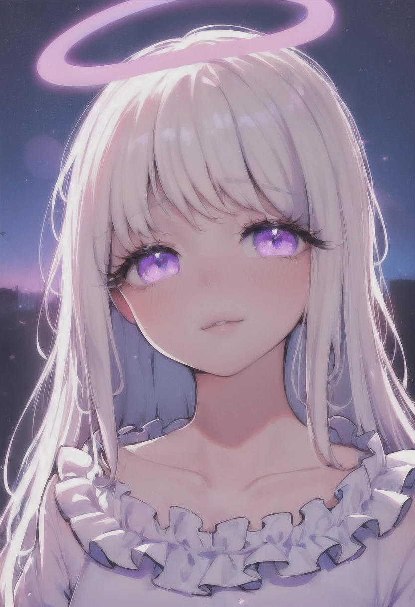 official art, masterpiece, sharp focus, (beautiful gorgeous cute Korean woman:1.3), (beautiful cute korean:1.3), korean beauty, Delicate and beautiful hair and eyes and face, realistic, ultra detailed, beautiful girl, blue sky, glow white particle, (sidelighting:1.2), sun light, white cloud, detailed clouds, slender, Lovely very large breasts and very large hips, smile with teeth, ((smile with eyes, open both eyes)), scenery, long straight hair, sexy facial expression, building, (cityscape:1.7), dynamic hair, long straight hair, detailed platinum pink hair, glow blue eyes, (blue pleated shirts + white skirt), white long socks, pale skin, hair ornament, epic scenery,