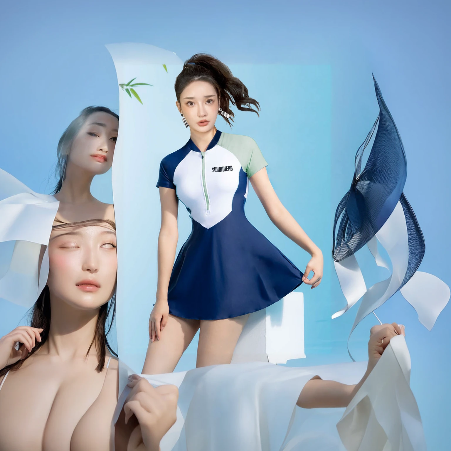 Complementing the image, Make your face look more Japanese