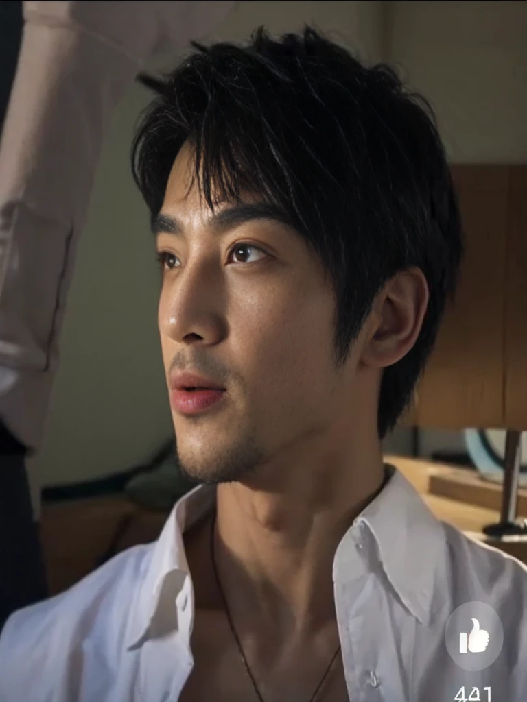 Two Asian men's gyms wearing full tank tops , musculous, Height 190 cm, large shoulders, musculous, (Draw eye details), (hentail realism),tongue kissing,bathroom,hugs,(The face is finely drawn),Lift your clothes, full body shot,