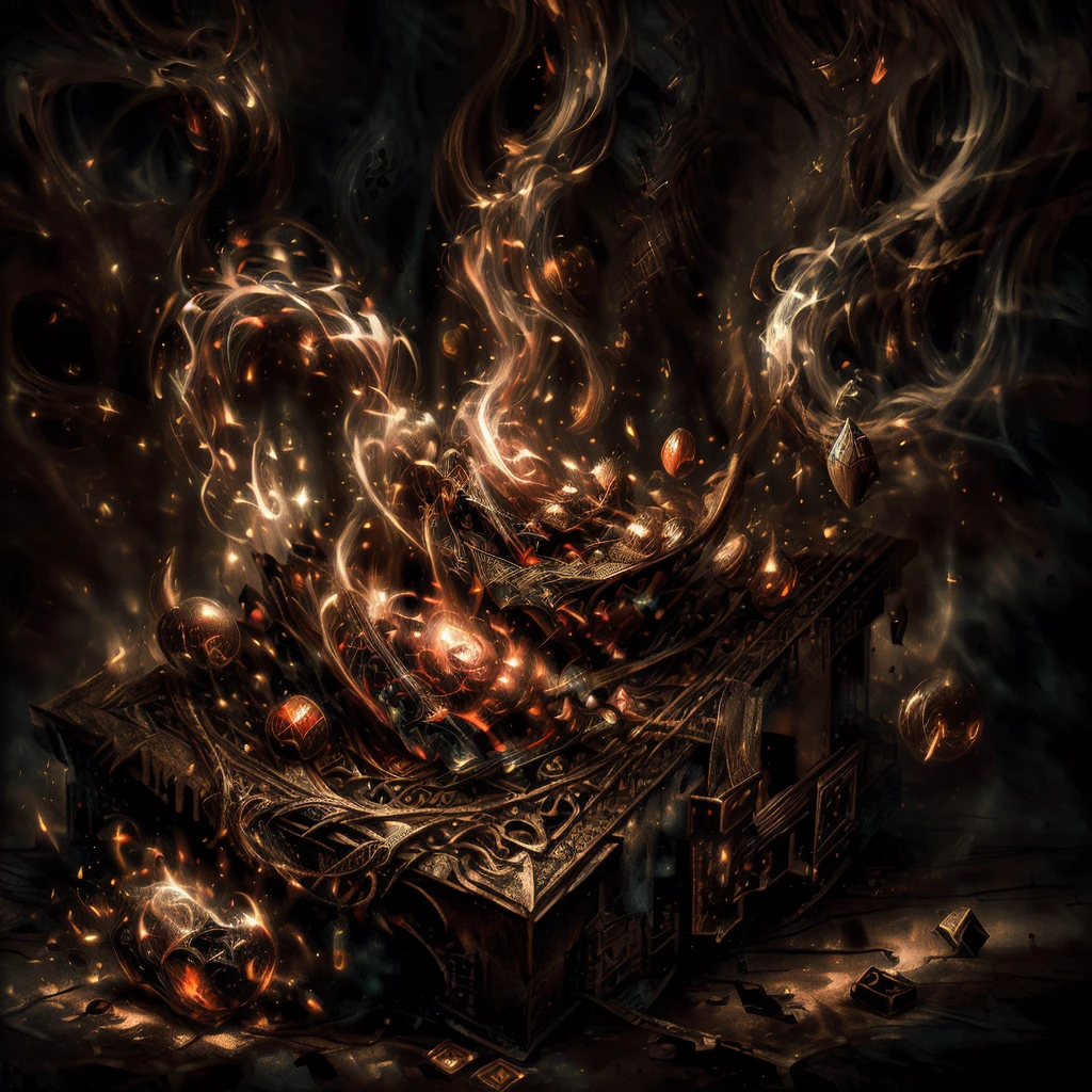 (picture, digital art:1.2), burning playing card with mesmerizing flames, perched elegantly on a table, intricate details capturing the fiery glow, (beautiful:1.3) avatar image, airbrushed art style, dynamic composition, vibrant colors, warm lights illuminating the scene, intense and captivating atmosphere, trending on digital art platforms.