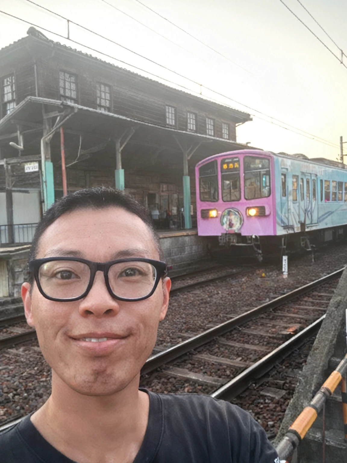 The chin-chin train, the station and me