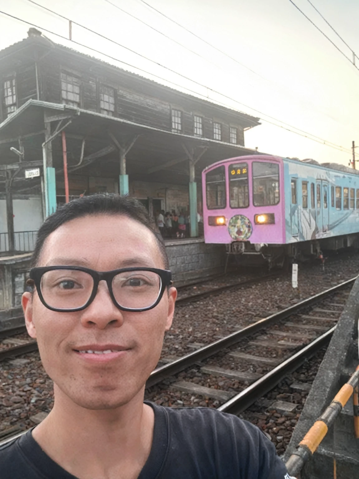 The chin-chin train, the station and me