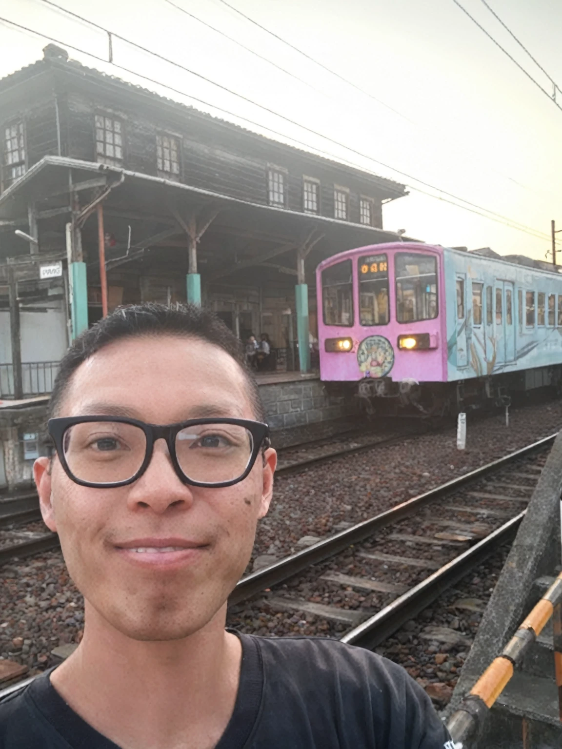 The chin-chin train, the station and me