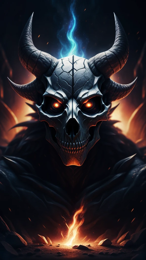 a completely white demonic creature, men monster, large multicolored eyes, bald head, skull covered with small horns, (best quality,4k,8k,highres,masterpiece:1.2),ultra-detailed,(realistic,photorealistic,photo-realistic:1.37),HDR,UHD,studio lighting,ultra-fine painting,sharp focus,physically-based rendering,extreme detail description,professional,vivid colors,bokeh,dynamic point of view,cinematographic scene,highlighted character,backlight effects,mystical character,multicolored cracks on the skin,character seen in full