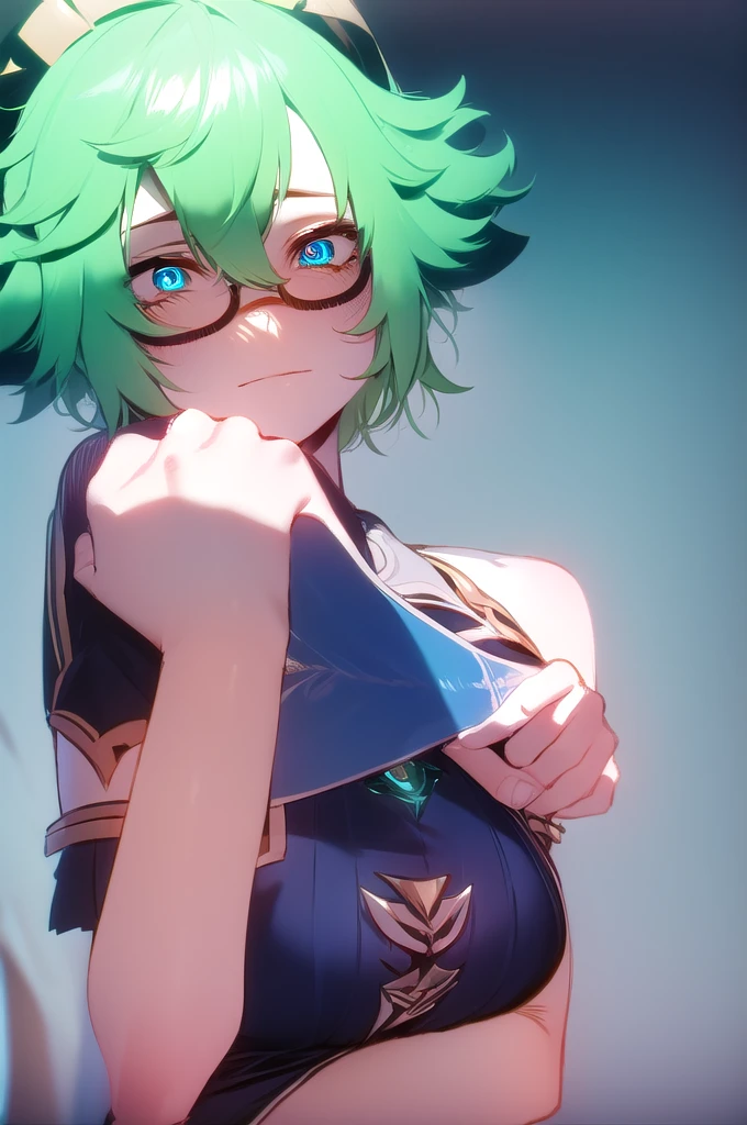 sucrosedef, sucrose \(genshin impact\), semi-rimless eyewear, hat, 1girl,solo, short hair,, green hair
BREAK  (maid:1.2)
BREAK looking at viewer, full body, upper body,
BREAK outdoors, city, sky,
BREAK (masterpiece:1.2), best quality, high resolution, unity 8k wallpaper, (illustration:0.8), (beautiful detailed eyes:1.6), extremely detailed face, perfect lighting, extremely detailed CG, (perfect hands, perfect anatomy),