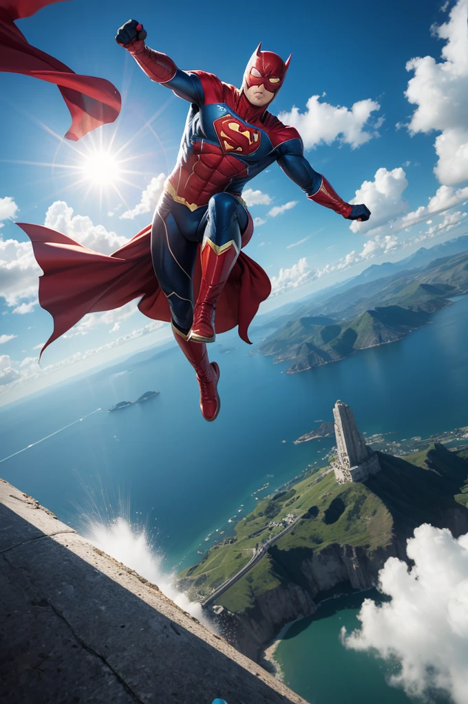 The flying superhero